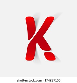 letter of the alphabet. Vector Illustration Design Element