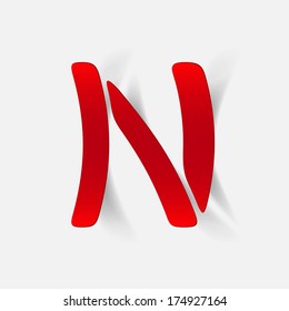 letter of the alphabet. Vector Illustration Design Element