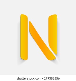 letter of the alphabet. Vector Illustration Design Element