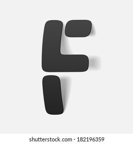 letter of the alphabet. Vector Illustration Design Element