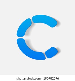 letter of the alphabet. Vector Illustration Design Element