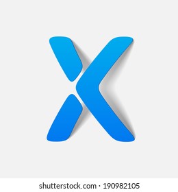 letter of the alphabet. Vector Illustration Design Element