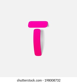 letter of the alphabet. Vector Illustration Design Element