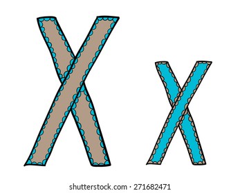 Letter of the alphabet "X"