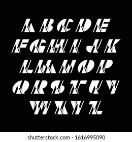 letter alphabets set logo modern 