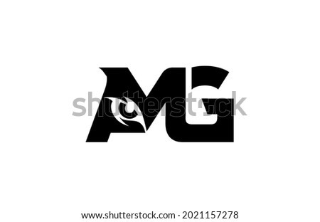 Letter AMG Eye Monogram Logo