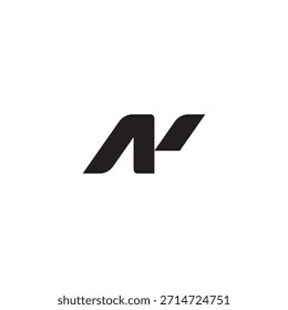 Letra AN, AI o letra truncada N logotipo o diseño de icono