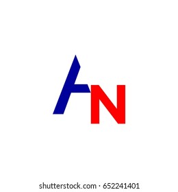 letter A,N logo vector