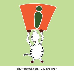 letter i - animal vector zebra