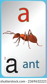 a letter for ant  with tracing