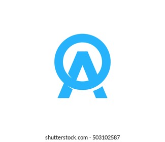 Letter AO Alpha Omega Logo Design Template