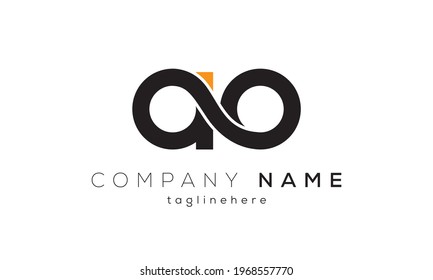 letter ao creative logo design vector