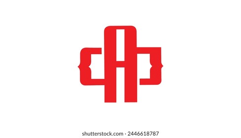 Letter AO Interlocking monogram logo design or OA Interlocking monogram