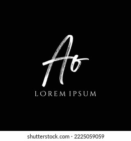 Letter AO luxury logo design vector