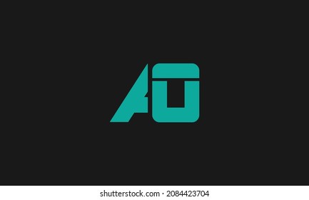 Letter AO original monogram icon design