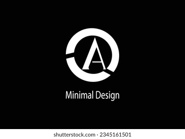 Letter AO vector logo design, symbol icon, Monogram Logo Design, 