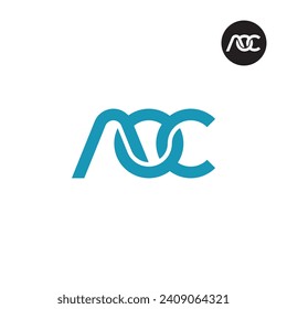 Letter AOC Monogram Logo Design