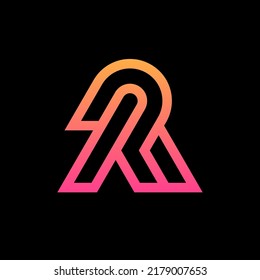 Letter AP AR modern monogram logo template