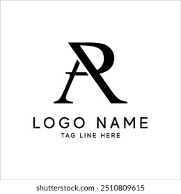 Letter AP AR monogram logo template