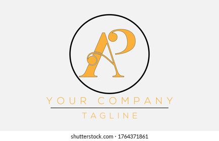 Letter AP Logo Design, Creative Modern Icon AP