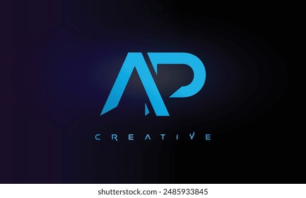 Letter AP logo design creative custom clean two alphabet logo
