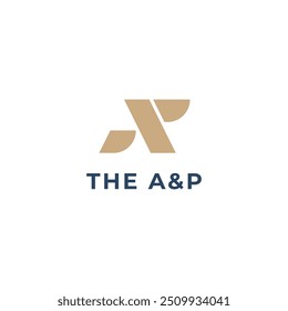 Letra AP Plantilla de diseño de logotipo