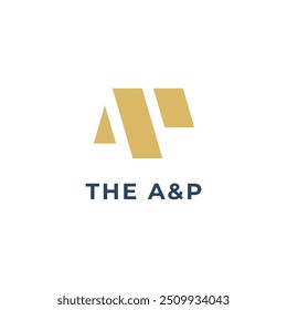 Modelo de design de logotipo de carta AP