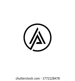 Letter AP logo icon design template elements