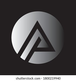 Letter AP logo icon flat and vector design template