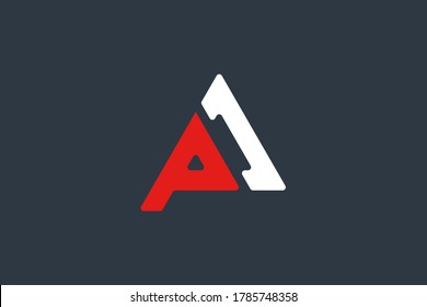 letter AP PA logo design vector illustration