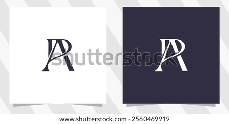 letter ap pa logo design