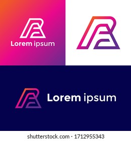 letter AP or PA logo unique icon creative modern design. A and P initial based good looking font monogram.