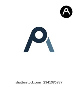 Logo-Design des Briefes CA Monogram
