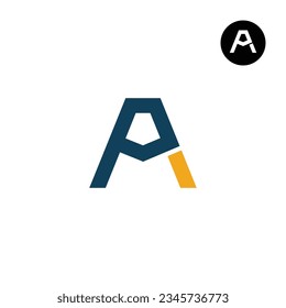 Letter AP PA Monogram Logo Design