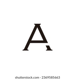 Buchstabe AP PA A P einfache, geometrische Symbole einfache Vektorgrafik