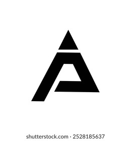 Letter Ap or Pa triangle shape new unique monogram logo