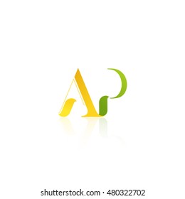 Letter AP that can be used as initial logo