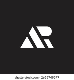 Buchstabenplan Dreiecke Streifen geschnitten einfache geometrische Logo Vektor 