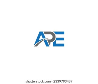 Diseño del logotipo APE Creativo Profesional Modelo de moda y Formato mínimo del vector inicial.