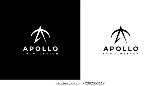 letter A apollo arrow logo design