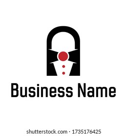 A letter apparels business logo vector.minimal logo for clothing business or website