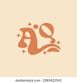 letter AQ Elegant wedding alphabet. Typography luxury classic lettering serif fonts decorative logo vintage retro concept.