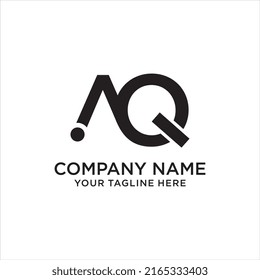 Letter AQ logo design template in modern style. Vector illustration monogram suitable for business, corporate branding, professional identity, technology, finance, and company logo icon.