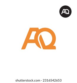 Diseño de logotipo de monograma AQ