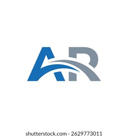 Letter AR Abstract Bridge Logo