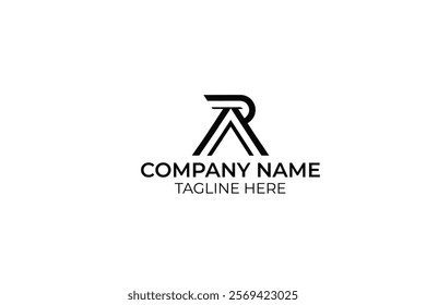 letter AR abstract logo vector for company