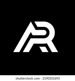 Letter AR creative modern logo template