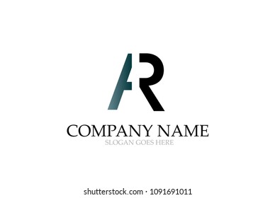 Letter Ar Initial Logo Design Vector Stock Vector (Royalty Free ...