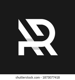 Letter AR initial logo template