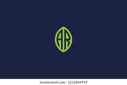 letter ar with leaf logo icon design vector design template inspiration